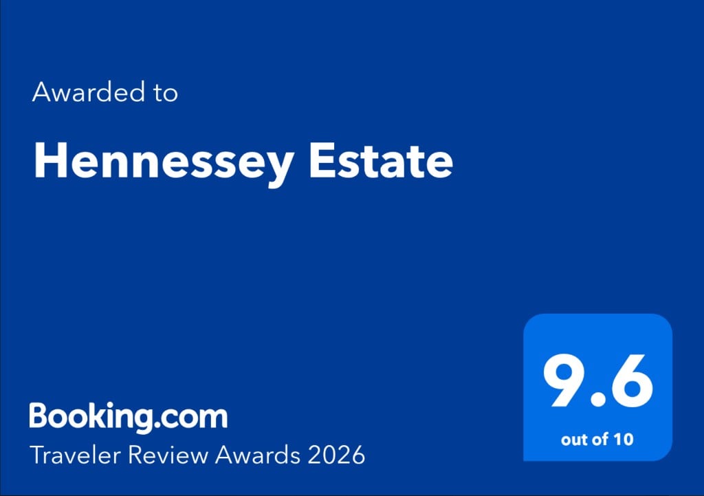 Hennessey Estate Receives Booking.com Traveler Review Award 2026: Rated 9.6 Out of 10